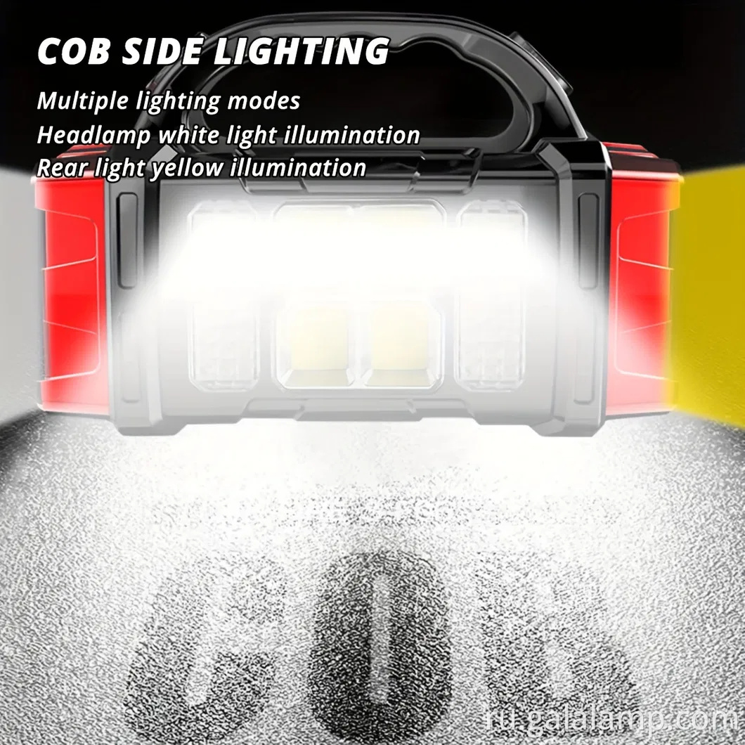 Портативный солнечный и USB -заряжаемый фонарик светодиодного фонаря